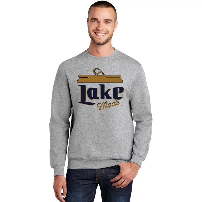 Lake Mode Beer Can Funny Beer Drinking Tall Sweatshirt