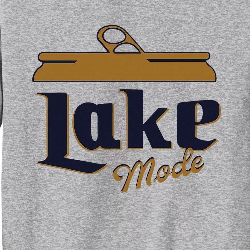 Lake Mode Beer Can Funny Beer Drinking Tall Sweatshirt