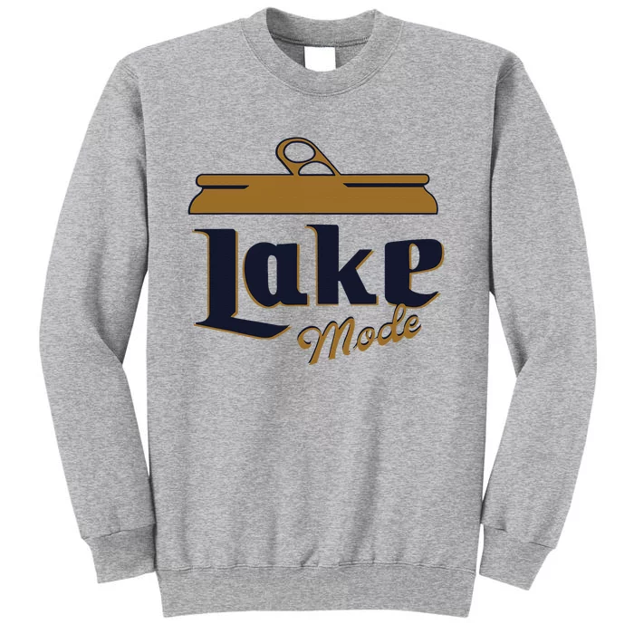 Lake Mode Beer Can Funny Beer Drinking Tall Sweatshirt