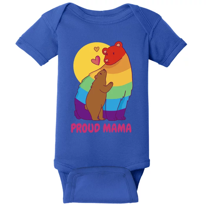 Lesbian Mama Bear Gift Lgbtq Proud Lgbtq Mom Gift Baby Bodysuit