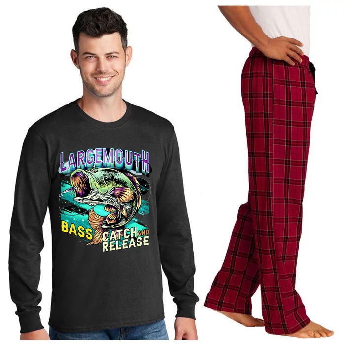 Large Mouth Bass Long Sleeve Pajama Set