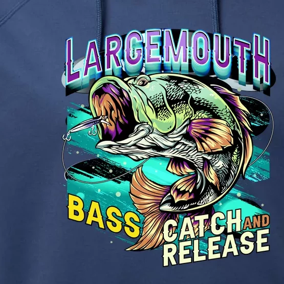 Large Mouth Bass Performance Fleece Hoodie