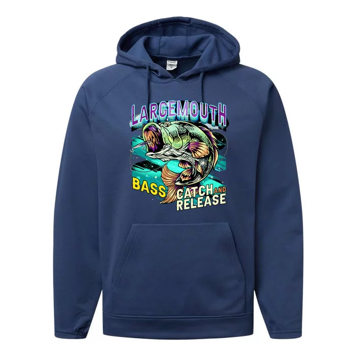 Large Mouth Bass Performance Fleece Hoodie