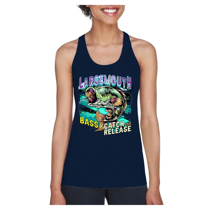 Large Mouth Bass Women's Racerback Tank