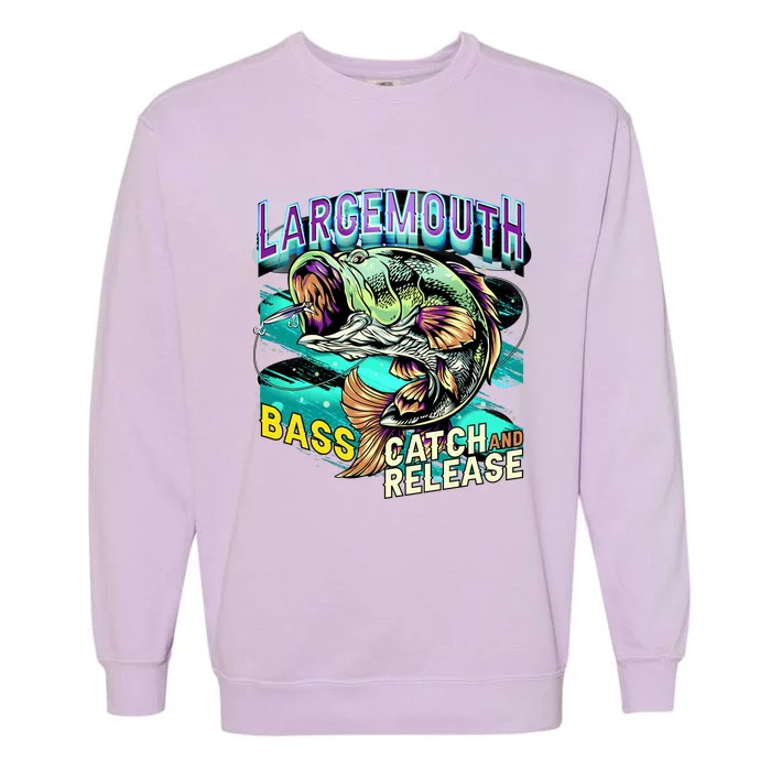 Large Mouth Bass Garment-Dyed Sweatshirt