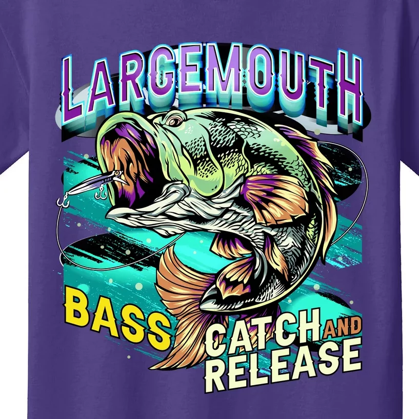 Large Mouth Bass Kids T-Shirt