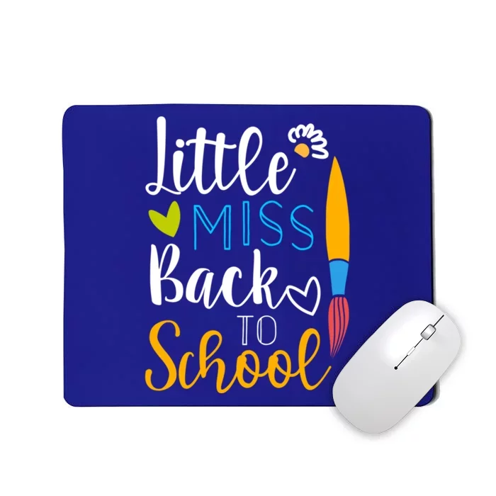 Little Miss Back To School Happy First Day School Gift Mousepad