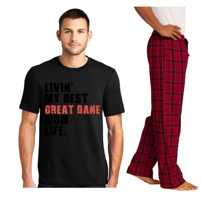 Livin My Best Great Dane Mom Life Adc050d Gift Pajama Set