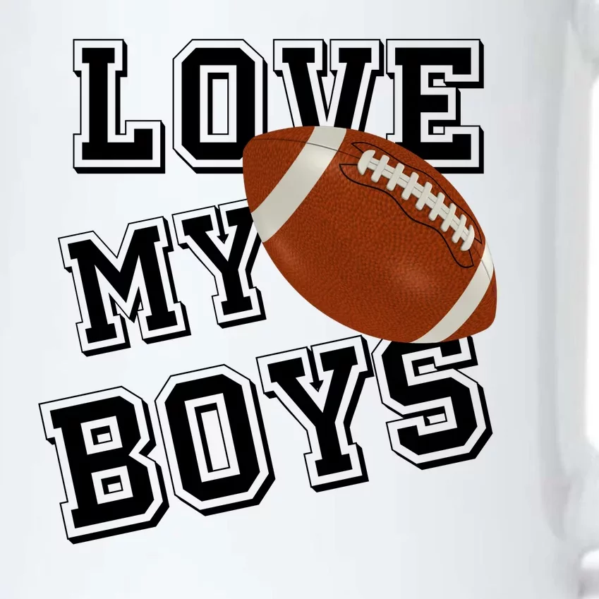 Love My Boys Cute Football Black Color Changing Mug