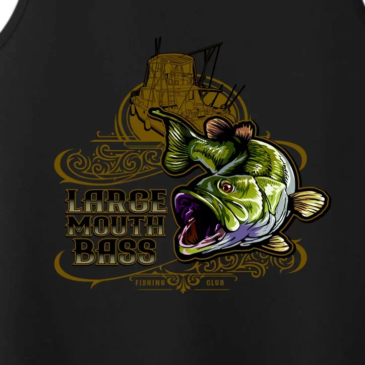 Large Mouth Bass Vintage Performance Tank