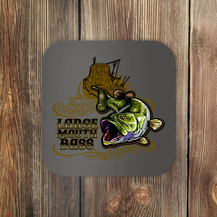 Large Mouth Bass Vintage Coaster