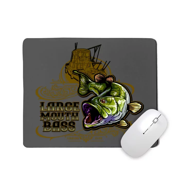 Large Mouth Bass Vintage Mousepad