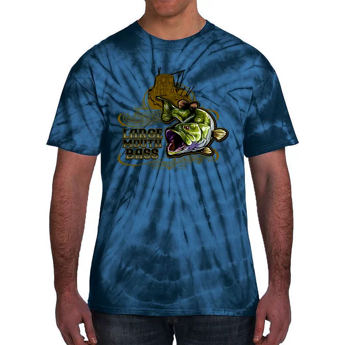 Large Mouth Bass Vintage Tie-Dye T-Shirt