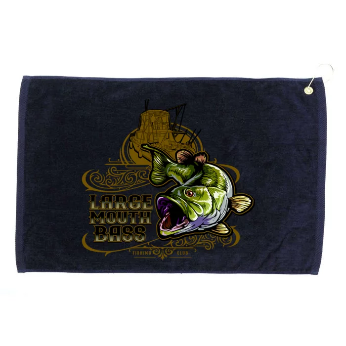 Large Mouth Bass Vintage Grommeted Golf Towel