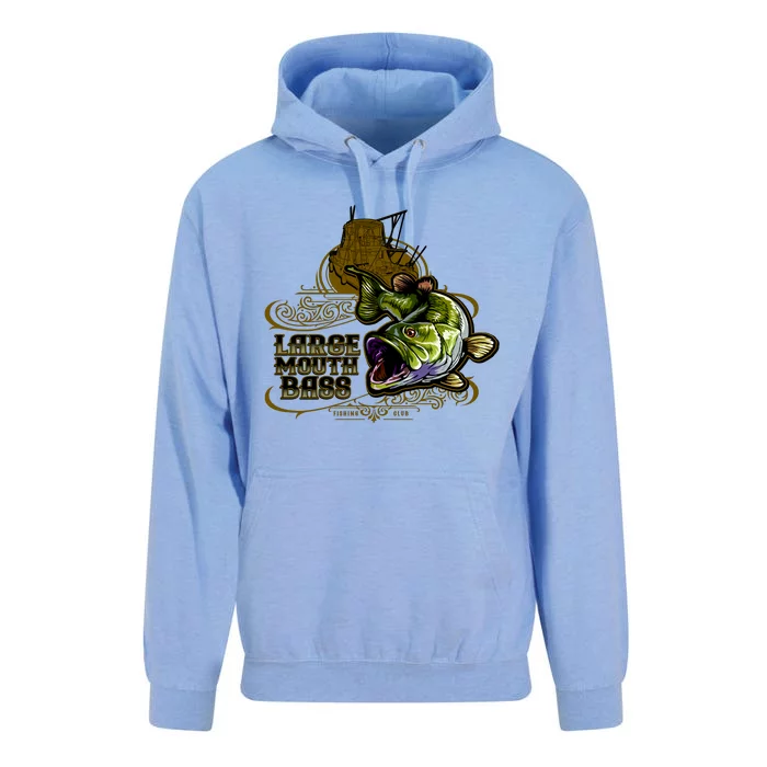 Large Mouth Bass Vintage Unisex Surf Hoodie