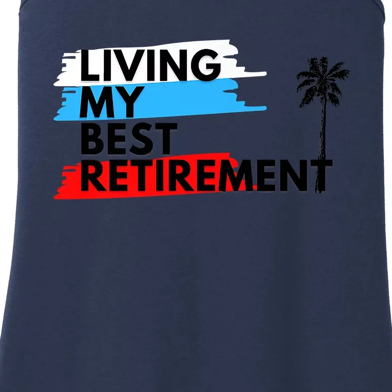 Living My Best Retirement Ladies Essential Tank