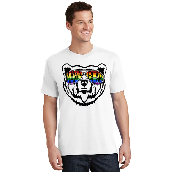 LGBTQ Mama Bear Proud Mom Momma Ally Rainbow Flag Pride T-Shirt