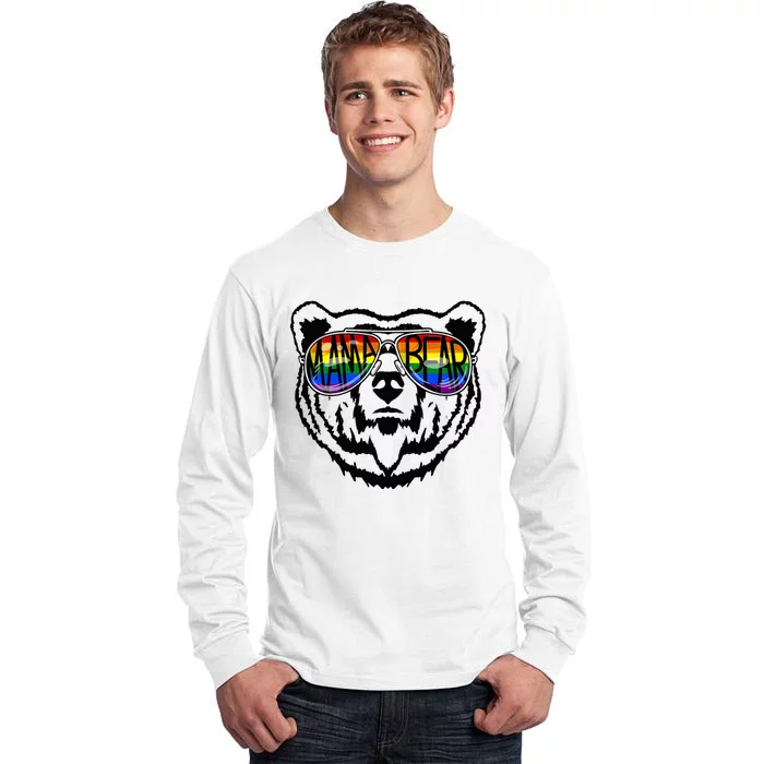 LGBTQ Mama Bear Proud Mom Momma Ally Rainbow Flag Pride Tall Long Sleeve T-Shirt