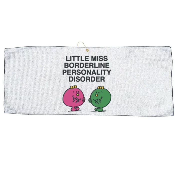 Little Miss Borderline Personality Disorder Large Microfiber Waffle Golf Towel