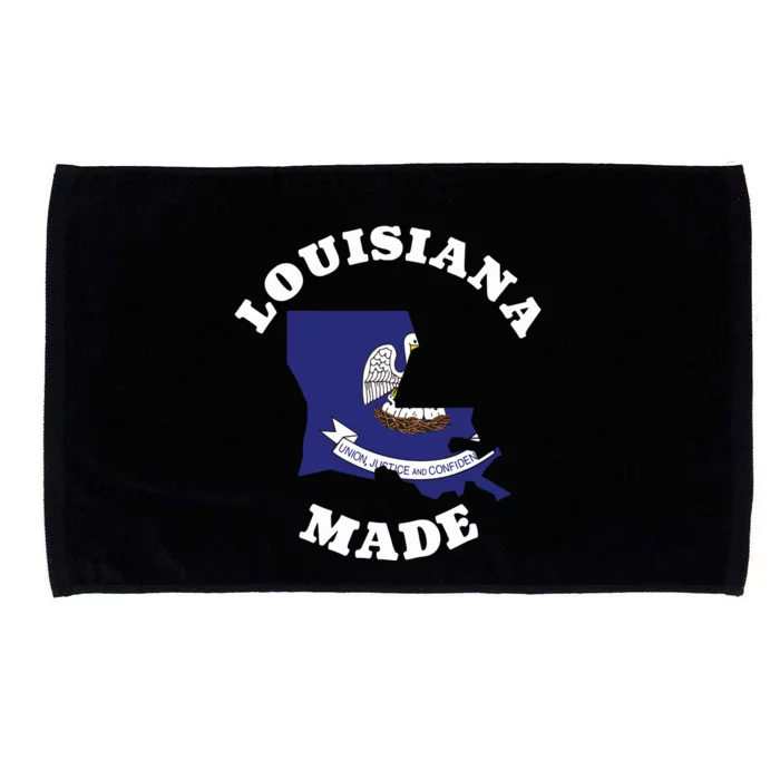 Louisiana Made Blue Louisiana Flag Louisiana State Pride Microfiber Hand Towel