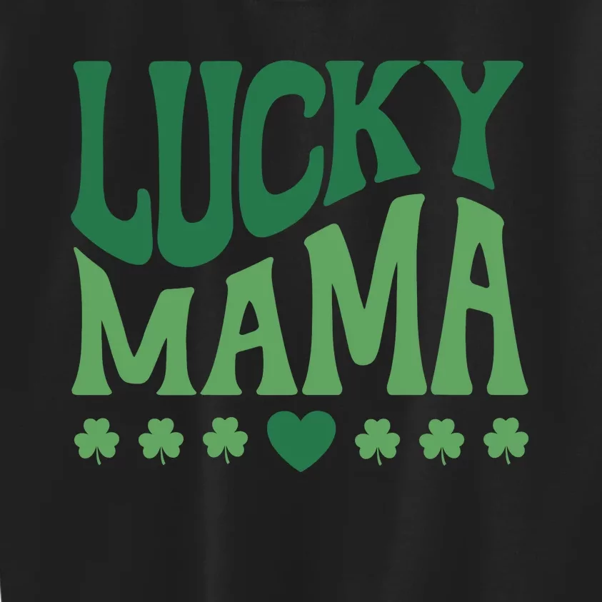 Lucky Mama Cute St Patricks Day Mom Kids Sweatshirt