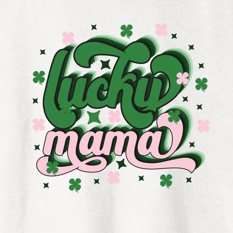 Lucky Mama Cute Lucky Vibes Women's Crop Top Tee