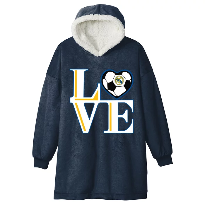 Love Madrid Cf Hooded Wearable Blanket