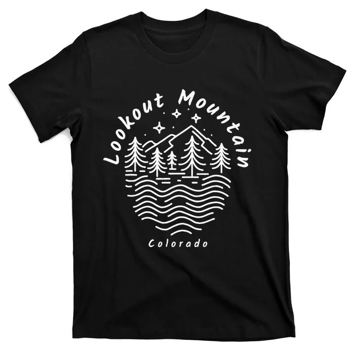 Lookout Mountain Colorado Mountain Range T-Shirt