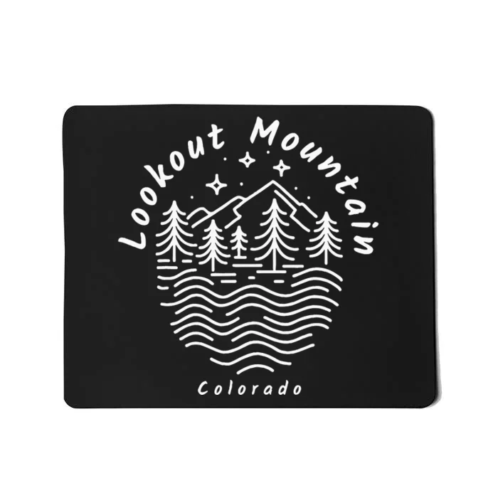 Lookout Mountain Colorado Mountain Range Mousepad