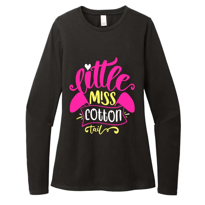 Little Miss Cotton Tail Gift Funny Easter Gift Womens CVC Long Sleeve Shirt