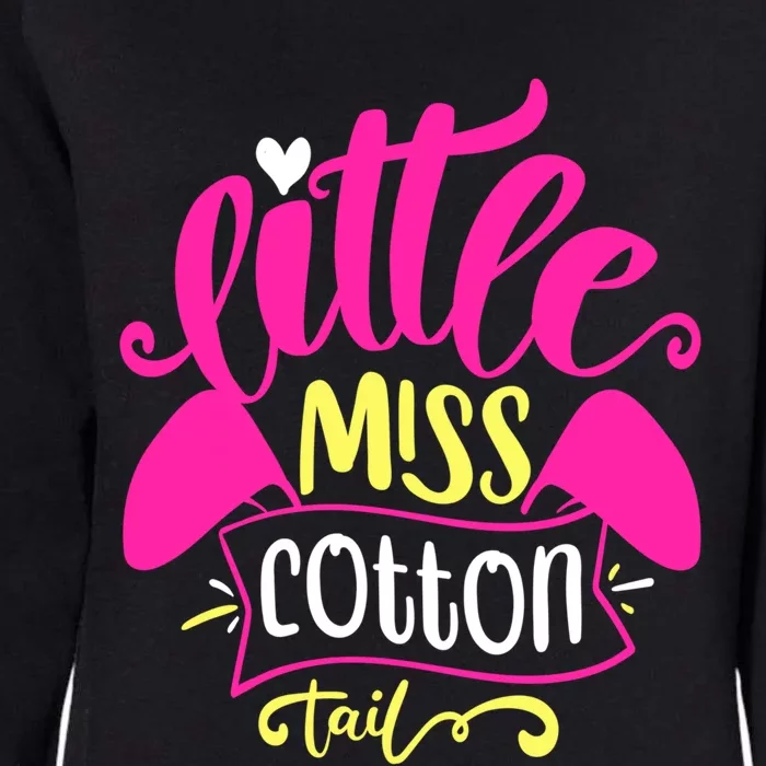 Little Miss Cotton Tail Gift Funny Easter Gift Womens California Wash Sweatshirt