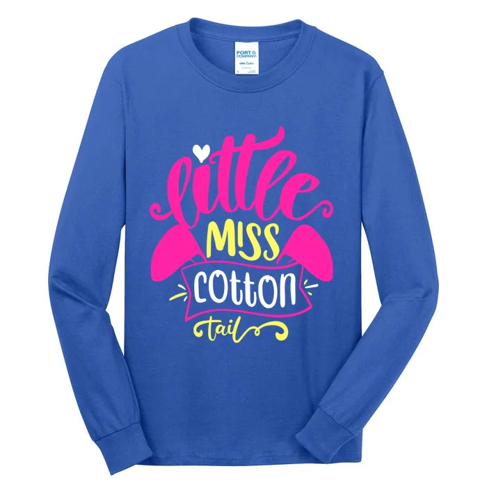 Little Miss Cotton Tail Gift Funny Easter Gift Tall Long Sleeve T-Shirt