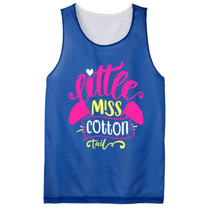 Little Miss Cotton Tail Gift Funny Easter Gift Mesh Reversible Basketball Jersey Tank