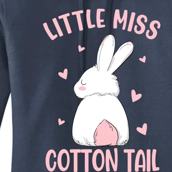 Little Miss Cotton Tail Bunny Easter Gift Women's Pullover Hoodie