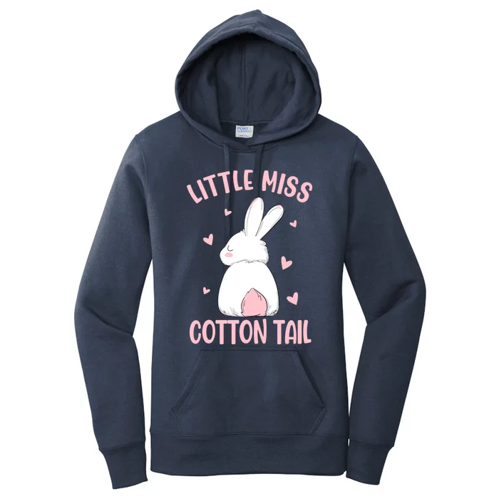 Little Miss Cotton Tail Bunny Easter Gift Women's Pullover Hoodie