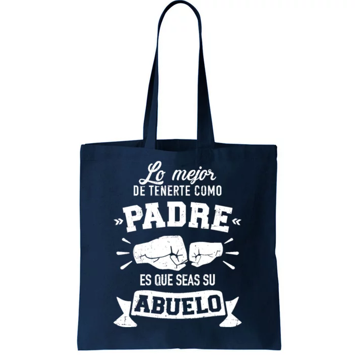 Lo mejor cosa tenerte como padre es que seas su como abuelo Tote Bag