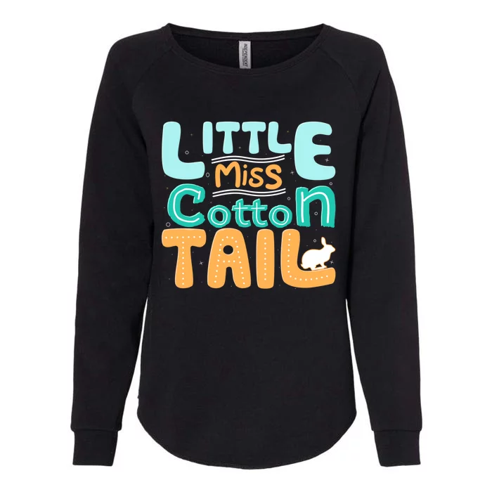 Little Miss Cotton Tail Easter Day Family Matching Gift Womens California Wash Sweatshirt