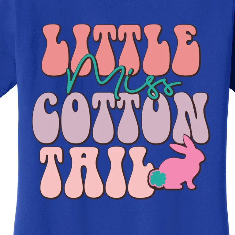 Little Miss Cotton Tail Retro Groovy Funny Happy Easter Day Gift Women's T-Shirt