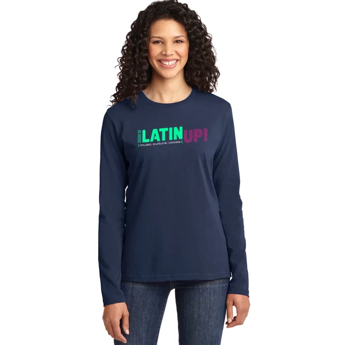 LatinUp Music Culture Voices Ladies Long Sleeve Shirt