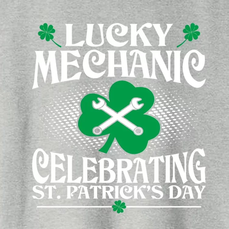 Lucky Mechanic Celebrating St Patrick Day Great Gift Women's Crop Top Tee