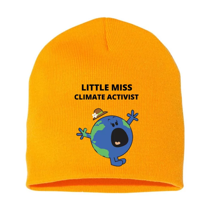 Little Miss Climate Activist Short Acrylic Beanie