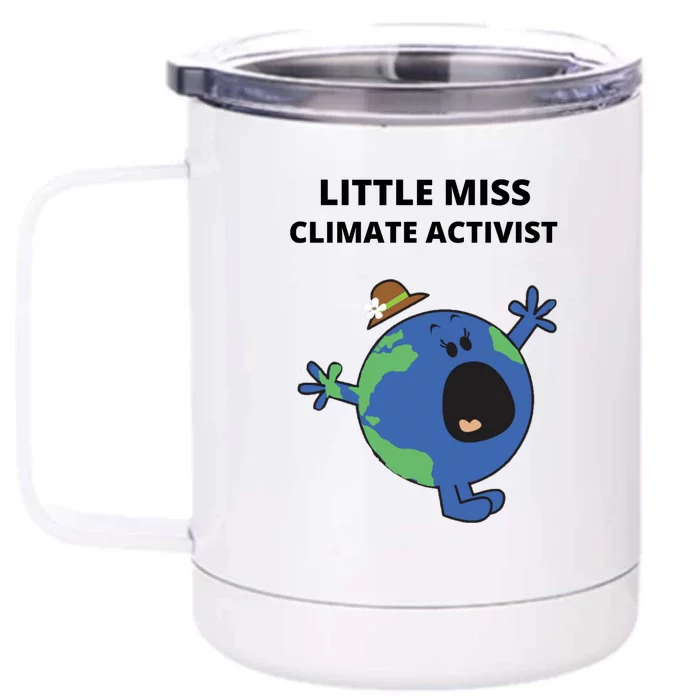 Little Miss Climate Activist Front & Back 12oz Stainless Steel Tumbler Cup