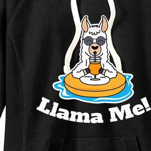 Llama Me Cute Llama Spanish Language Latino Women's Fleece Hoodie