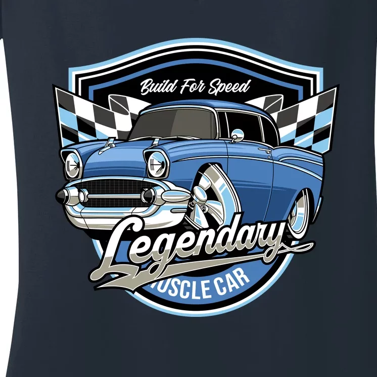 Legendary Muscle Car Women's V-Neck T-Shirt