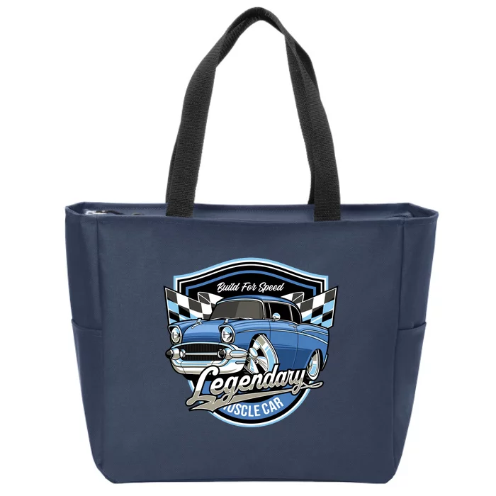 Legendary Muscle Car Zip Tote Bag