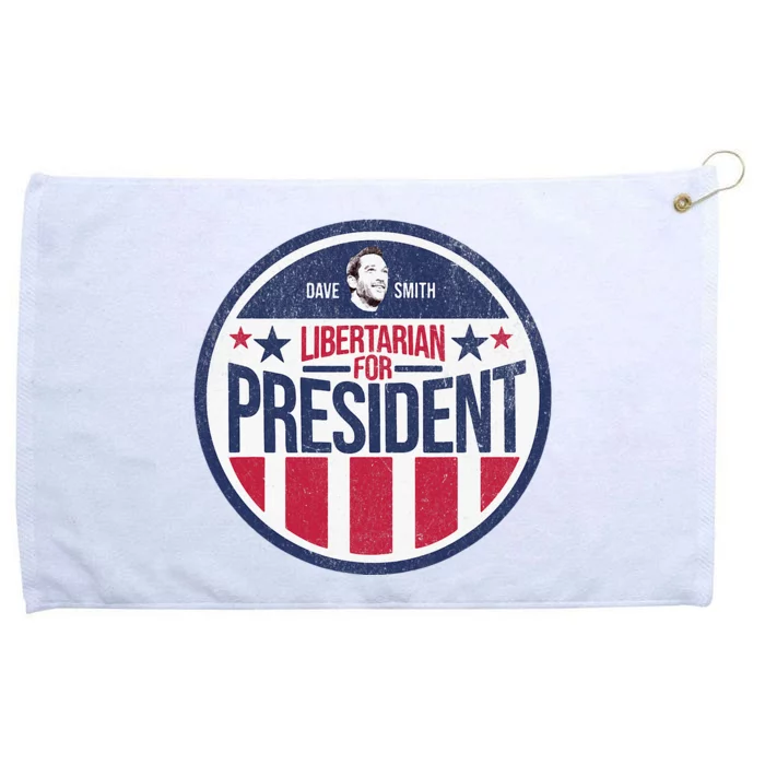 Libertarian Mises Caucus Dave Smith For President Grommeted Golf Towel