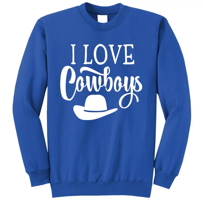 Love My Cow Sassy Cow Horse Lover Ladies Western Gift Tall Sweatshirt