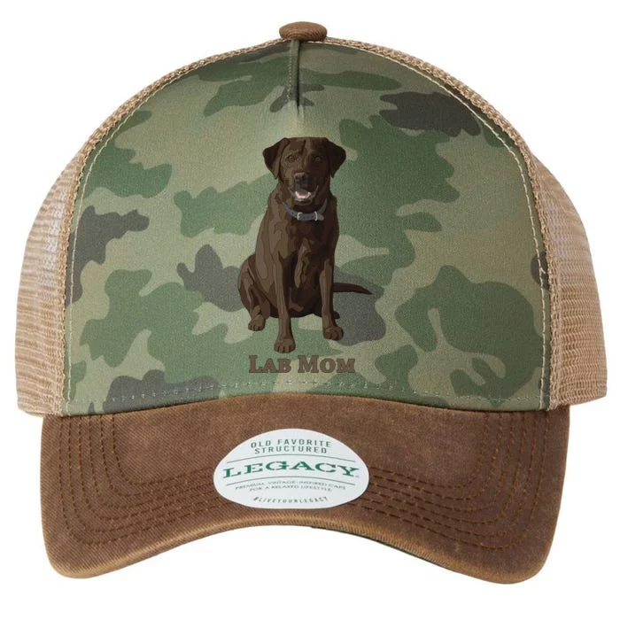 Lab Mom Chocolate Brown Labrador Retriever Dog Lover Gift Legacy Tie Dye Trucker Hat