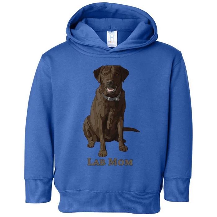 Lab Mom Chocolate Brown Labrador Retriever Dog Lover Gift Toddler Hoodie