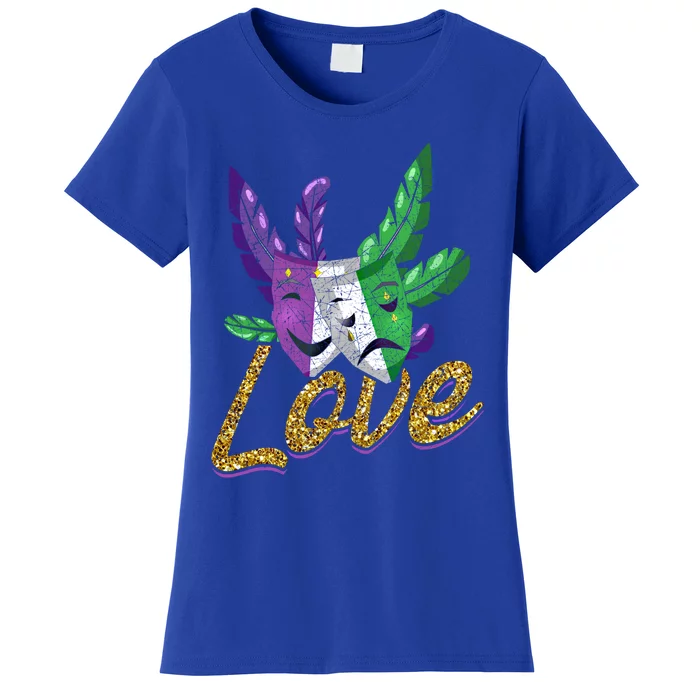 Love Masquerade Carnival Celebration Mardi Gras Funny Gift Women's T-Shirt